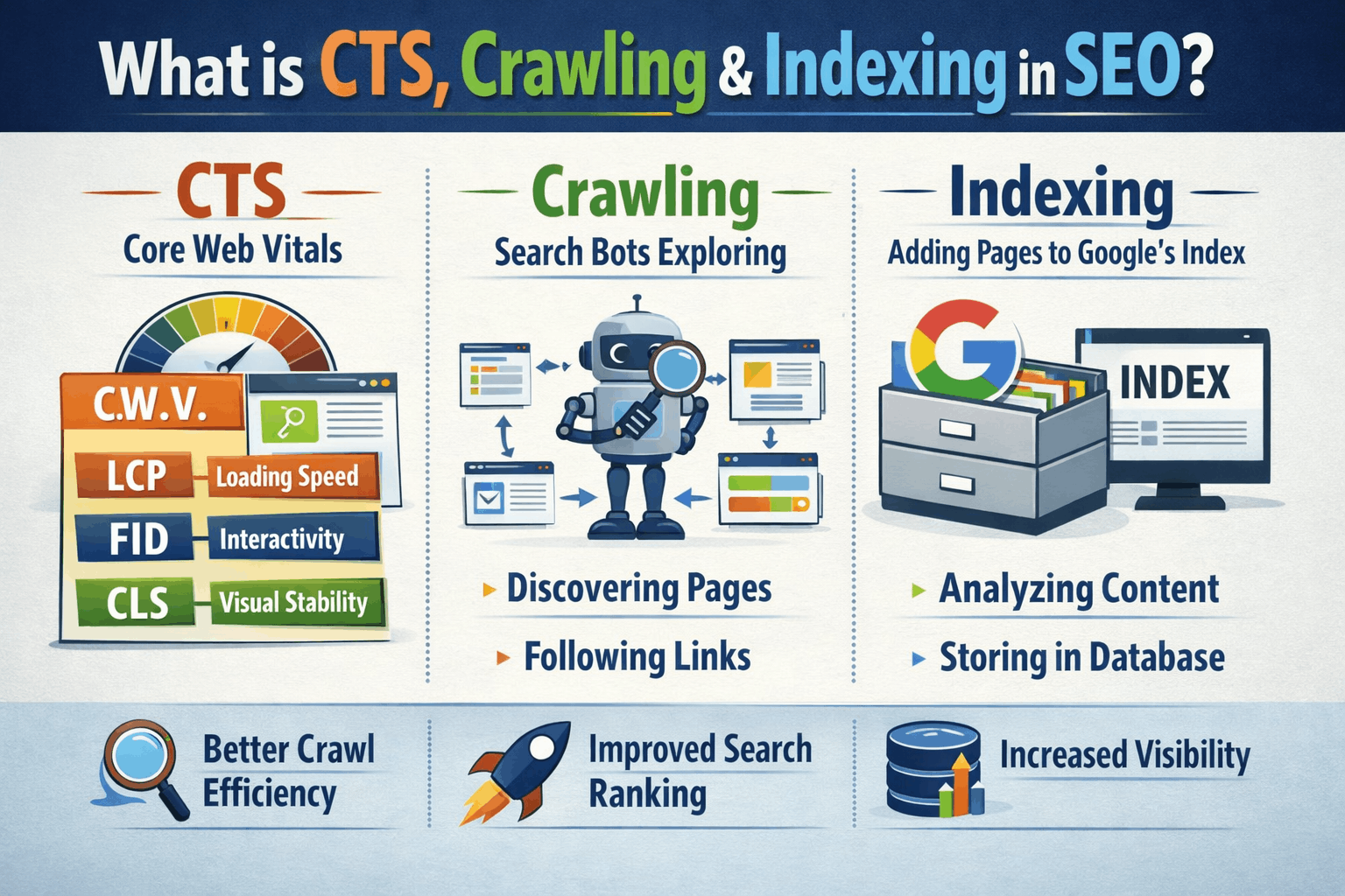 CTR, Crawling, and Indexing in SEO: The 3 Things That Control Your Google Rankings