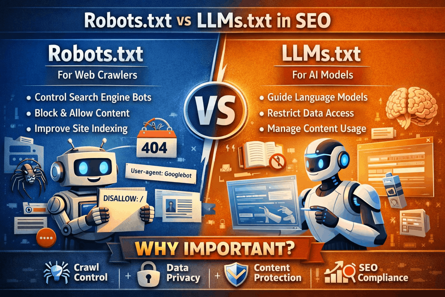 Robots.txt vs LLMs.txt in SEO
