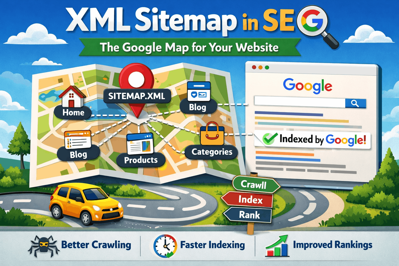 XML Sitemap in SEO: The Google Map for Your Website