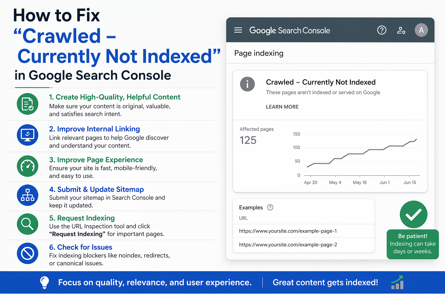 How to Fix “Crawled – Currently Not Indexed” in Google Search Console
